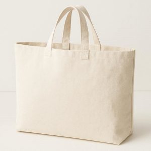 1 Minimalist Canvas Tote Bag Large Shopping Reusable Grocery Bag