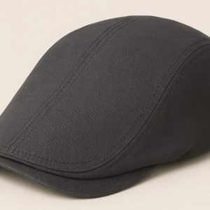 26 Mens Solid Color Flat Cap Ivy Newsboy Cap Cotton Twill