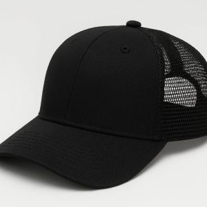 Unisex Solid Color Trucker Hat Mesh Back Baseball Cap