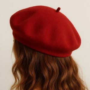29 Solid Color Beret for Women Wool Blend French Style Hat