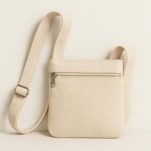 9 Minimalist Canvas Crossbody Bag Adjustable Strap Simple Purse